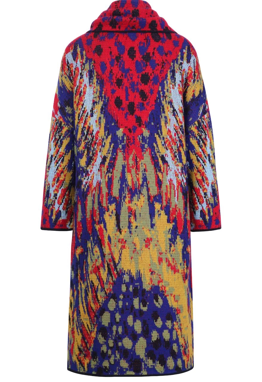 IVKO Long Jacquard Coat Brocade Pattern 222701 4 IVKO Long Jacquard Coat Brocade Pattern 222701 - Image 2