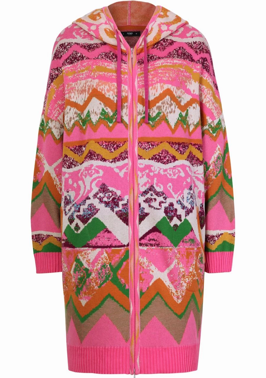 IVKO Jacquard Coatigan With Hoodie 222604 6 IVKO Jacquard Coatigan With Hoodie 222604 - Image 4