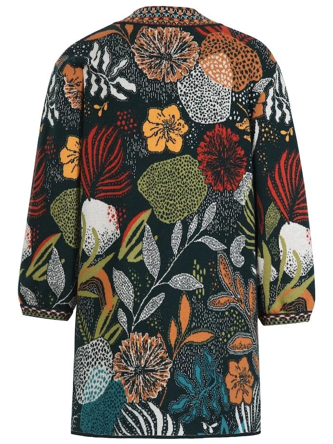 IVKO Jacquard Long Cardigan 231720 (2 Colours) 6 IVKO Jacquard Long Cardigan 231720 (2 Colours) - Image 4