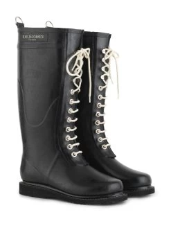 Ilse Jacobsen LONG RUBBER BOOTS RUB1 (Many Colours) 18 Ilse Jacobsen LONG RUBBER BOOTS RUB1 (Many Colours) -Fashion Clothing Line Store Ilse Jacobsen Tall Rubber Rain Boots Black