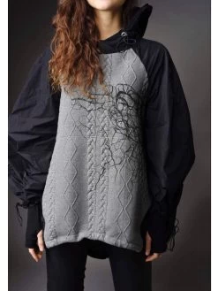 LINK Hybrid Tunic Sweater "Lucia" -Fashion Clothing Line Store LINK Studio by Ogi Tunic Sweater Lucia