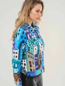 Dolcezza Jacket "City Stories" (73726) 10 Dolcezza Jacket "City Stories" (73726) -Fashion Clothing Line Store Linda Woods 73726 1 Dolcezza FALL23