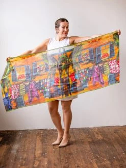 Love's Pure Light Silk - Linen Scarf "Proverbs" (D-406SL) 8 Love's Pure Light Silk - Linen Scarf "Proverbs" (D-406SL) -Fashion Clothing Line Store Love Pure Light D 406SL Silk Linen Small Crincled Scarf