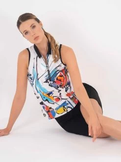 Dolcezza Sport Shorts (22410) Black -Fashion Clothing Line Store Luc Villard 22420a Dolcezza Golf Club SP22 High Res