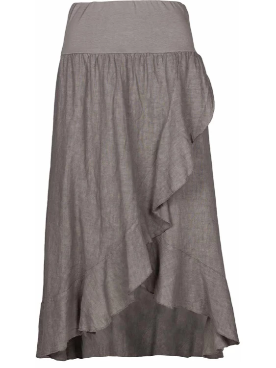M Made In Italy Linen Skirt 18/80123Q (3 Colours) 4 M Made In Italy Linen Skirt 18/80123Q (3 Colours) - Image 2
