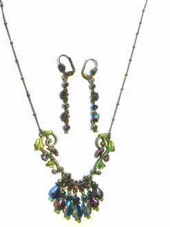 Michal Negrin Multi-Colour Necklace & Earrings Set (17662, 17379)
