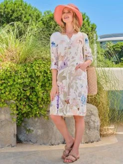 Dolcezza Linen Dress "Whimsique" (23633)