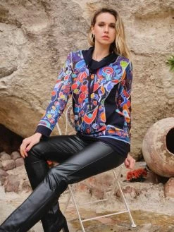 Dolcezza Leather Knit Pants 73115 14 Dolcezza Leather Knit Pants 73115 -Fashion Clothing Line Store Natalie Gribinski 73645 2 Dolcezza FALL23