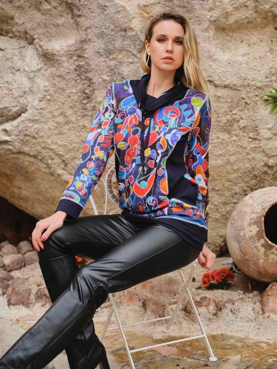 Dolcezza Leather Knit Pants 73115 8 Dolcezza Leather Knit Pants 73115 - Image 6