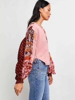 Free People "Light Magic Henley" (2 Colours) 13 Free People "Light Magic Henley" (2 Colours) -Fashion Clothing Line Store OB1188229 6602 Free People Light Magic Henley Vintage Pink