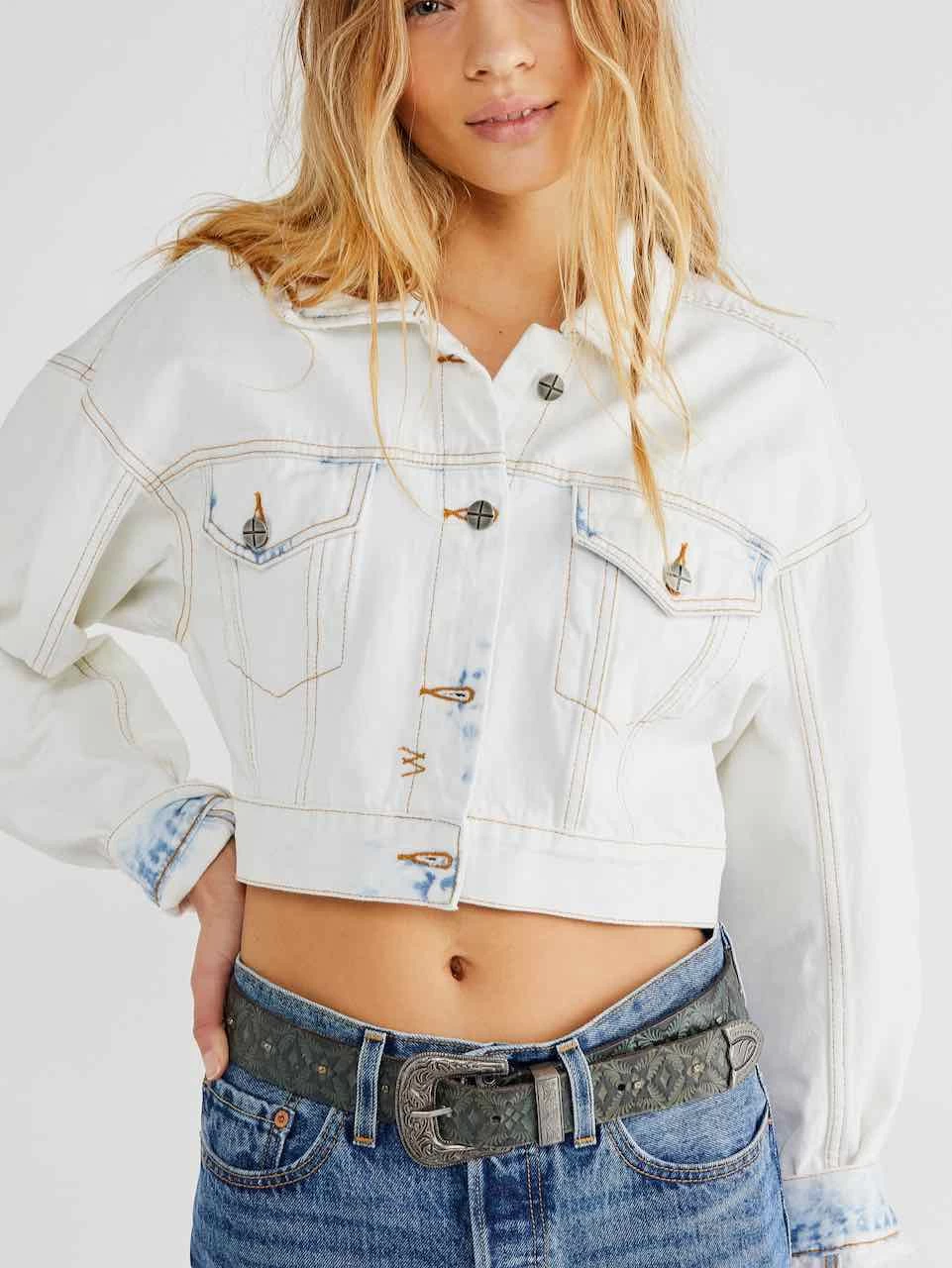 Free People "Outlaw Embossed Leather Belt" (2 Colours) 8 Free People "Outlaw Embossed Leather Belt" (2 Colours) - Image 6