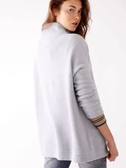 Free People "Ottoman Slouchy Tunic" (Powder Blue) 11 Free People "Ottoman Slouchy Tunic" (Powder Blue) -Fashion Clothing Line Store OB432957 4712 Free People Ottoman Slouchy Tunic Sweater Powder Blue Light Grey