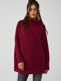 Free People "Ottoman Slouchy Tunic" (Pomegranate Wine)