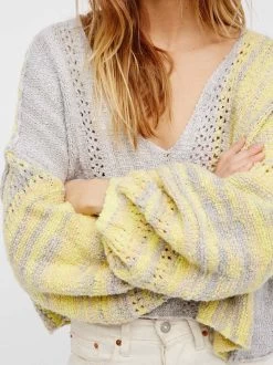 Free People "Amethyst Sweater" 9 Free People "Amethyst Sweater" -Fashion Clothing Line Store OB579353 Free People Sweater Amethyst Grey 4