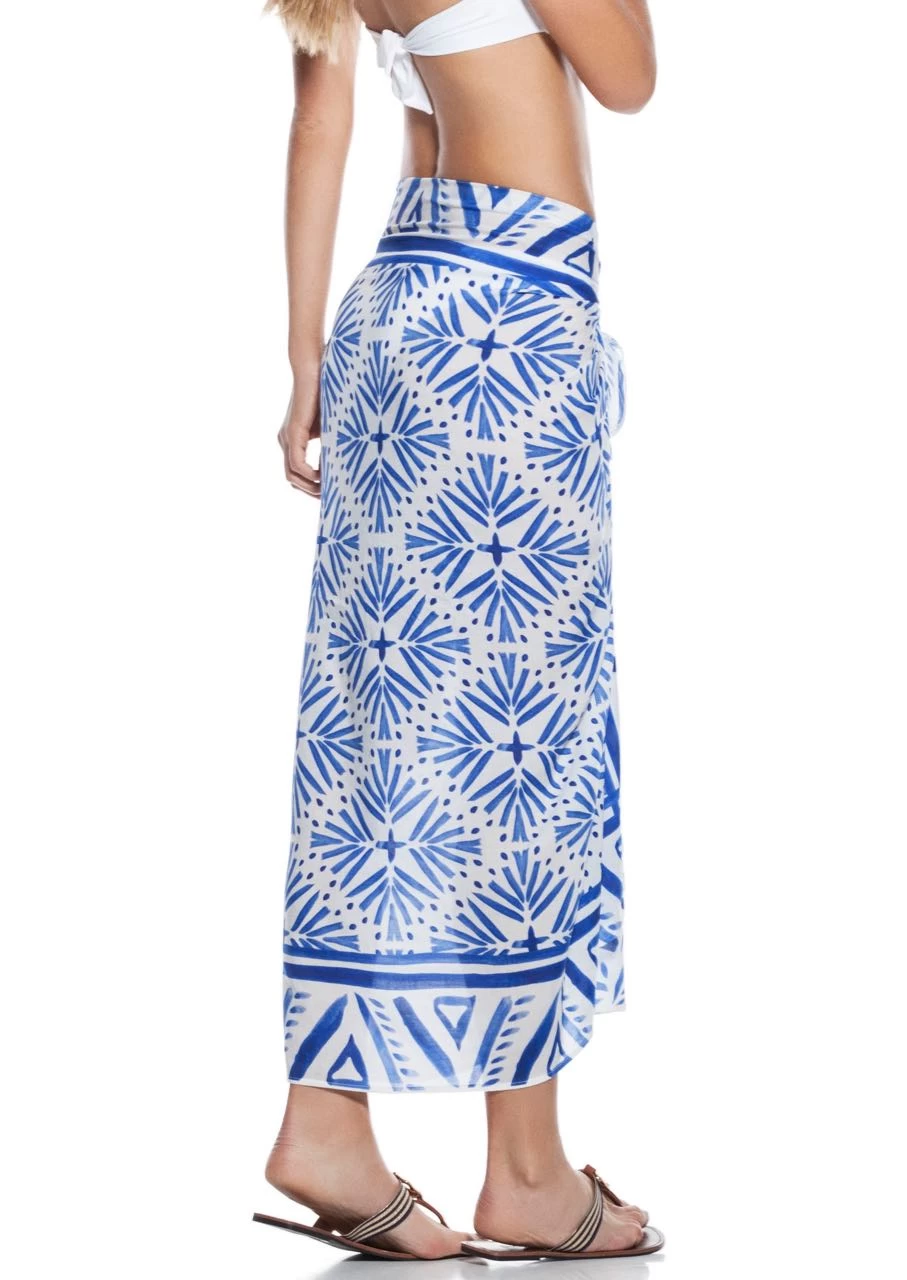 OndadeMar Beach Pareo "Turquish" (P091/QUIS) 4 OndadeMar Beach Pareo "Turquish" (P091/QUIS) - Image 2