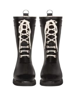 Ilse Jacobsen 3/4 RUBBER BOOTS RUB15 (Many Colours) 21 Ilse Jacobsen 3/4 RUBBER BOOTS RUB15 (Many Colours) -Fashion Clothing Line Store RUB15 01 Ilse Jacobsen mid tall Rain Boots Black