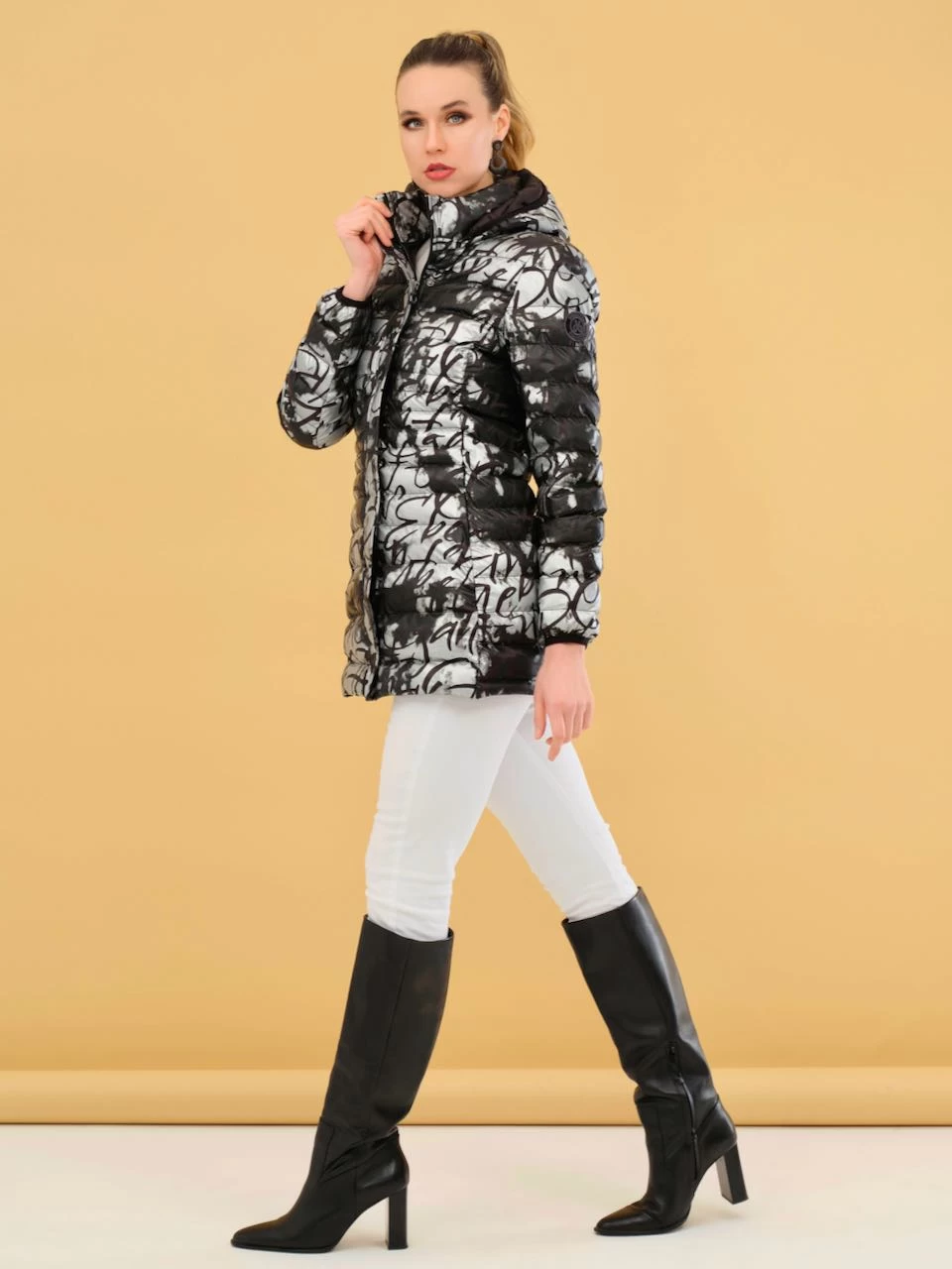 Dolcezza Long Puffer Jacket (73845) 6 Dolcezza Long Puffer Jacket (73845) - Image 4
