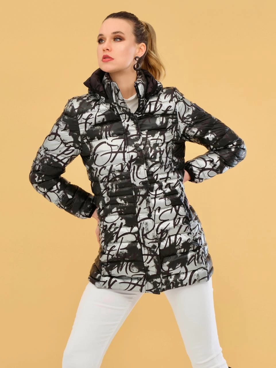 Dolcezza Long Puffer Jacket (73845) 4 Dolcezza Long Puffer Jacket (73845) - Image 2