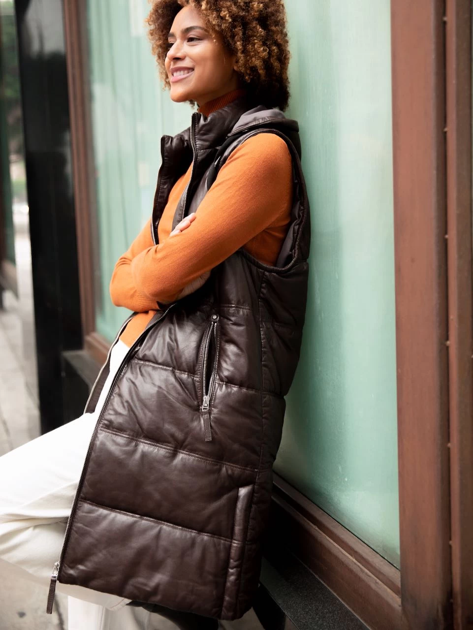 Mauritius Leather Puffer Vest "VEO CF" (2 Colours) 4 Mauritius Leather Puffer Vest "VEO CF" (2 Colours) - Image 2