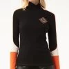 Alp N Rock "Teya Mock Neck Shirt" (Black/Orange) 1 Alp N Rock "Teya Mock Neck Shirt" (Black/Orange) -Fashion Clothing Line Store alp n rock womens mock shirt teya mock neck black orange