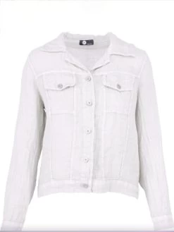 M Made In Italy Linen Jacket Blazer 26/9456U (3 Colours) 11 M Made In Italy Linen Jacket Blazer 26/9456U (3 Colours) -Fashion Clothing Line Store m Made in Italy Linen Jacket 26 9456U WHITE