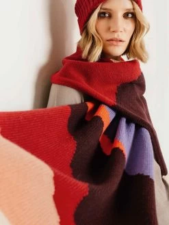 IVKO Wool Scarf Intarsia Pattern 212581 (2 Colours)